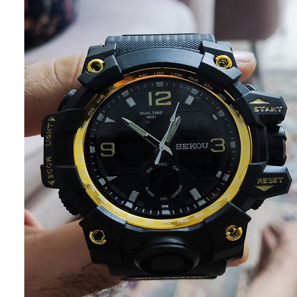 ساعت مچی بچگانه مدل DUAL TIME نمایشگر آنالوگ دو زمانه - تصویر 5