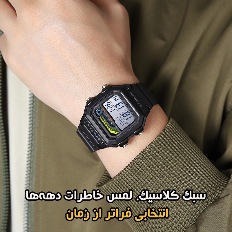 ساعت مچی دیجیتال مردانه اسکمی ضد آب عمق ۵۰ متر - تصویر 5