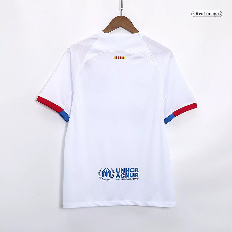 تی‌شرت ورزشی مردانه بارسلونا Away 2024 سبک هواداری و تنفس‌پذیر - تصویر 12