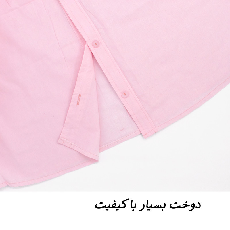 شومیز لینن آستین گره‌دار سه‌ربع برش خفاشی مدل لانا کد S1049 - تصویر 18