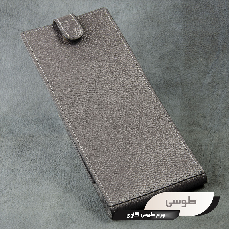 ست هدیه چرم عطارد A44: کیف دستی، کیف دسته چک و جاکارتی چرم طبیعی گاوی - تصویر 45