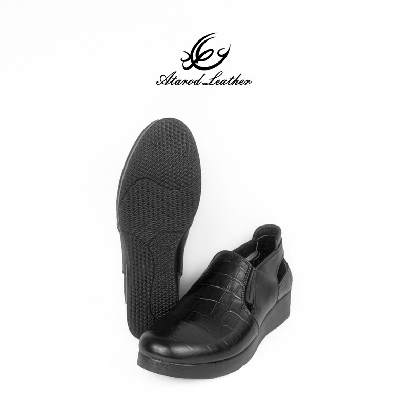 کفش زنانه طبی چرم عطارد مدل SH232 تمام چرم سبک لوکس - تصویر 5