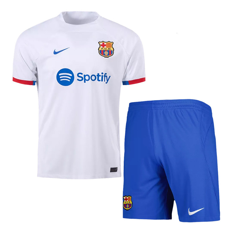 ست تی‌شرت و شلوارک ورزشی مردانه بارسلونا Away 2024 هواداری سبک