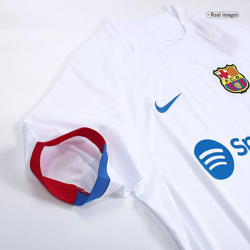 ست تی‌شرت و شلوارک ورزشی مردانه بارسلونا Away 2024 هواداری سبک - تصویر 11