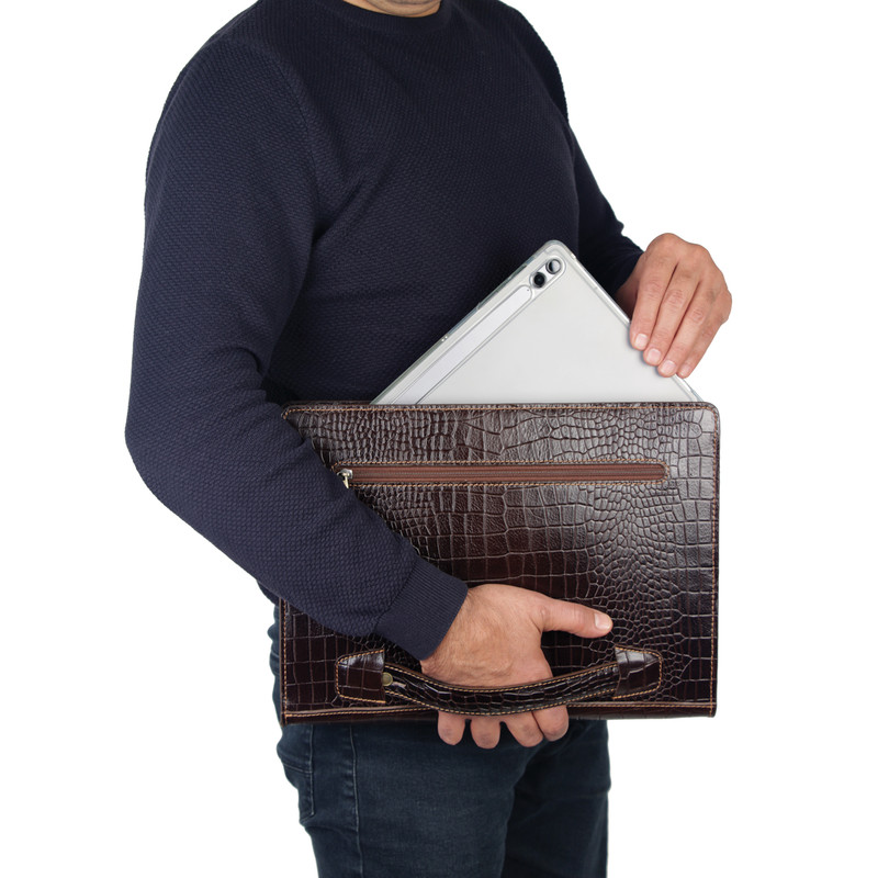 کیف دستی چرم بارز مدل DF40 پریما طرح کروکو - تصویر 14