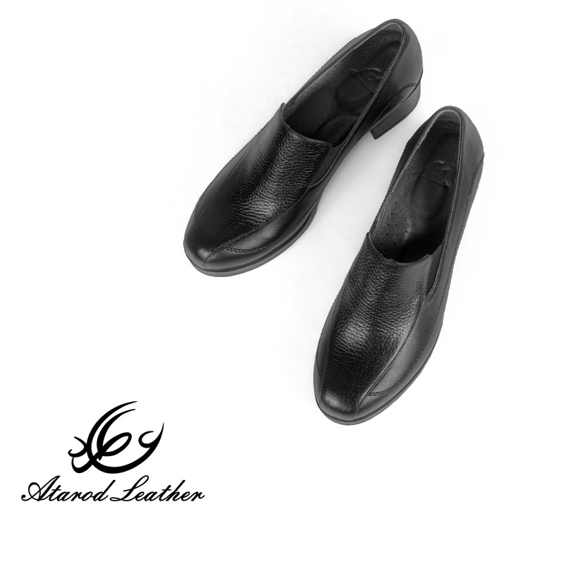 کفش چرم طبیعی زنانه عطارد تمام چرم راحت - تصویر 6