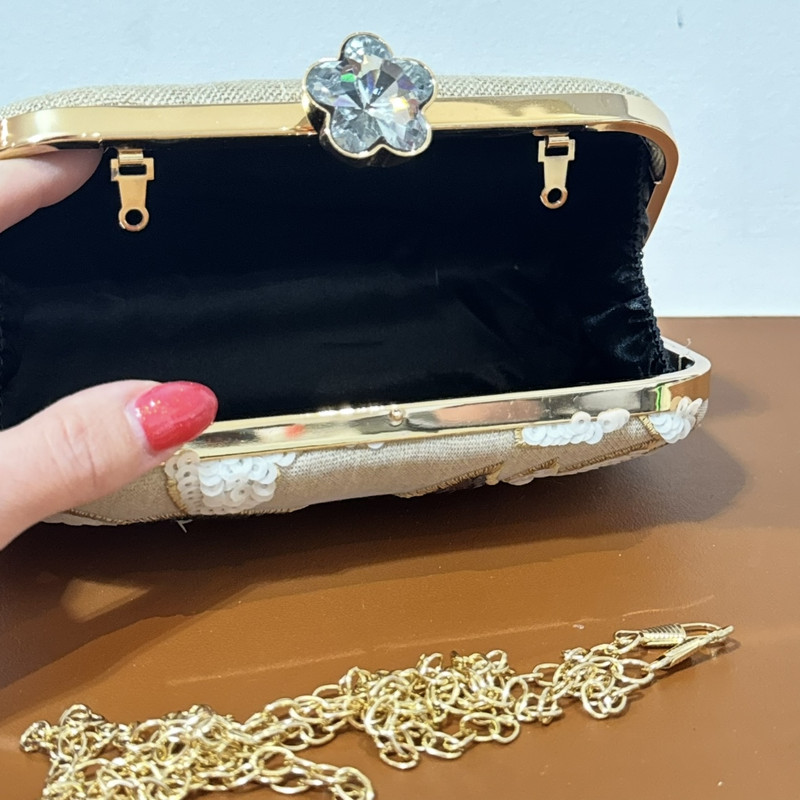 کیف مجلسی زنانه مدل پولکی طرح ظریف و جذاب - تصویر 9