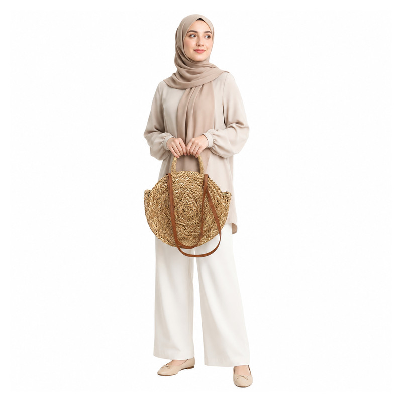 کیف دستی ساحلی زنانه جیمو مدل 22134075 فرمی باکت - تصویر 3