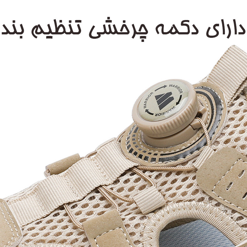 صندل مردانه واریور طراحی بندی مخصوص طبیعت‌گردی - تصویر 8