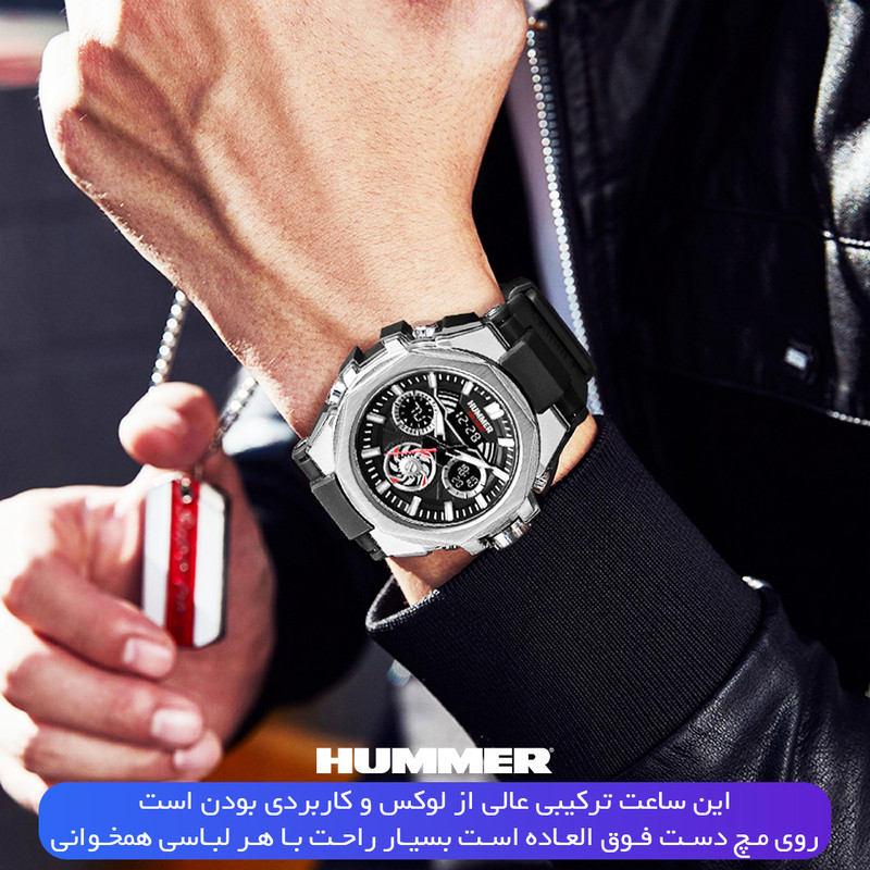 ساعت مچی مردانه هامر مدل HM1442-C2 بند رابر - تصویر 18
