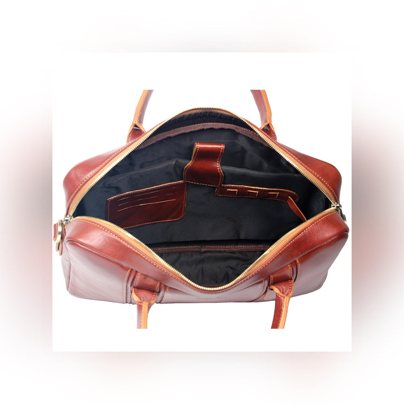 کیف اداری چرم بارز مدل DL73 با محفظه لپ‌تاپ - تصویر 5