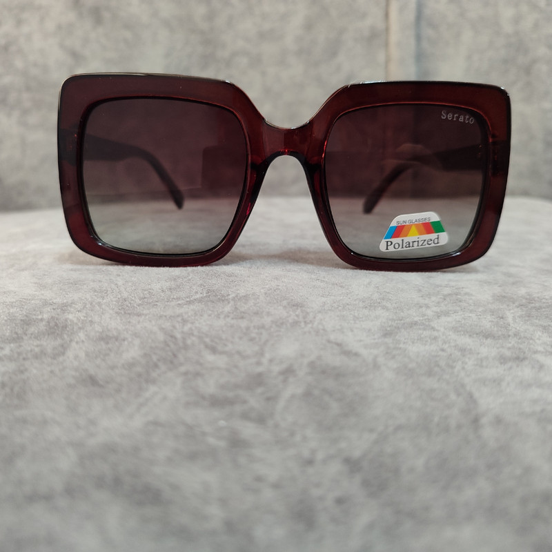 عینک آفتابی زنانه مدل مربعی کائوچو شاین دار کد 0138 UV400 - تصویر 2