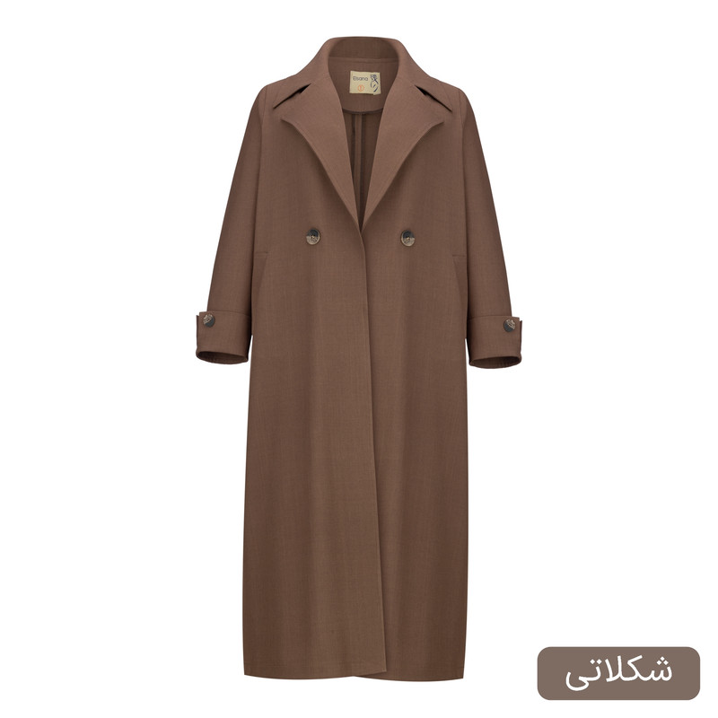 مانتو روی زانو زنانه السانا مدل وارش کد 2596 - تصویر 12