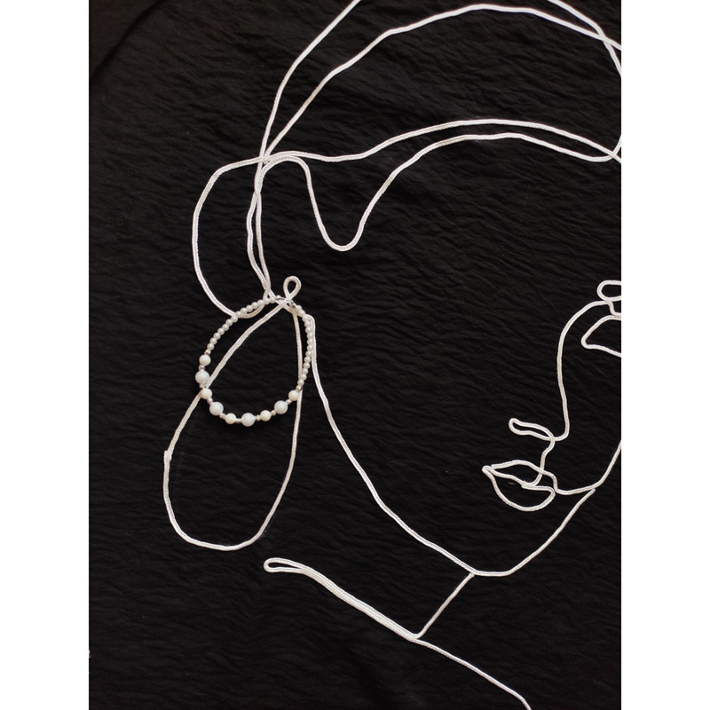 مانتو زنانه مدل مینیمال بافت نخی خنک با طرح پشت منحصر به فرد - تصویر 2