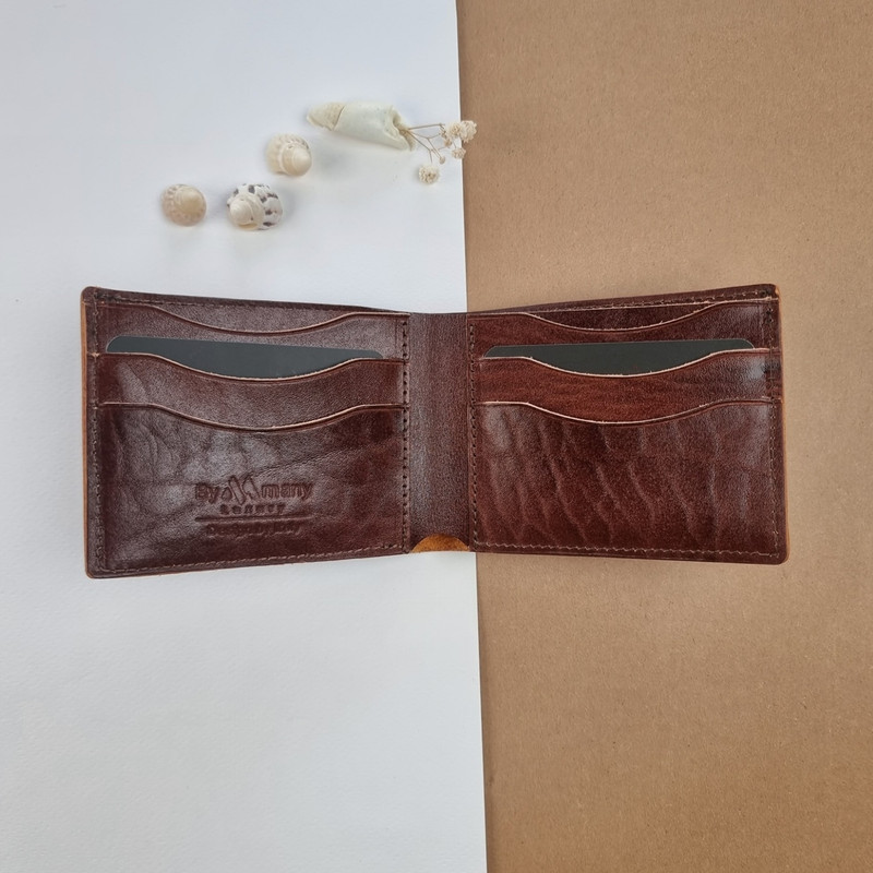 کیف پول مردانه چرم طبیعی بوفالو - تصویر 5