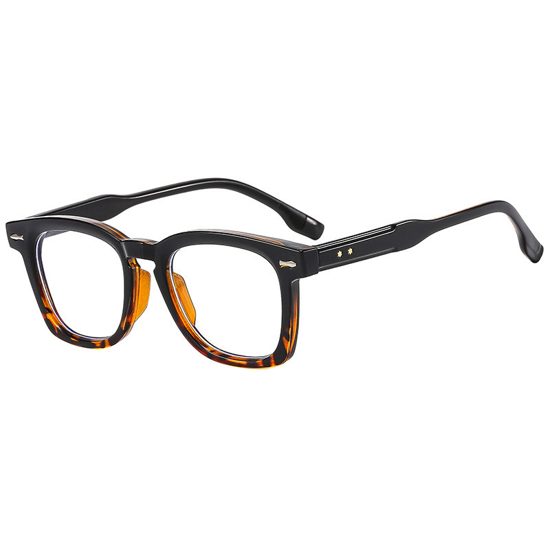 فریم عینک طبی ZN3670 Half Leopard با قاب پلی‌کربنات و عدسی آکریلیک