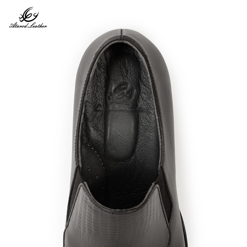 کفش پاشنه‌دار زنانه چرم عطارد مدل SH395 - تصویر 11