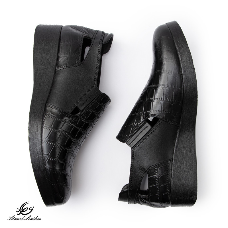 کفش طبی زنانه چرم عطارد مدل SH352 تمام چرم - تصویر 7