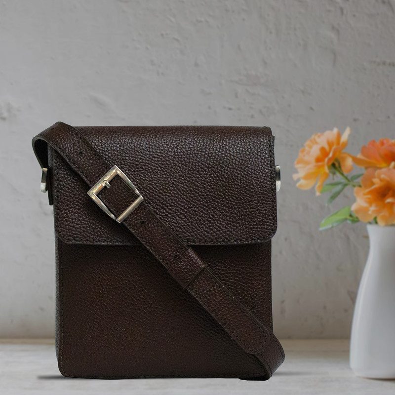 کیف رودوشی مردانه مدل LM41 چرم فلوتر - تصویر 5