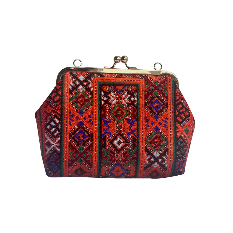 کیف رودوشی سنتی کار دست سوزندوزی طرح بلوچی - تصویر 3