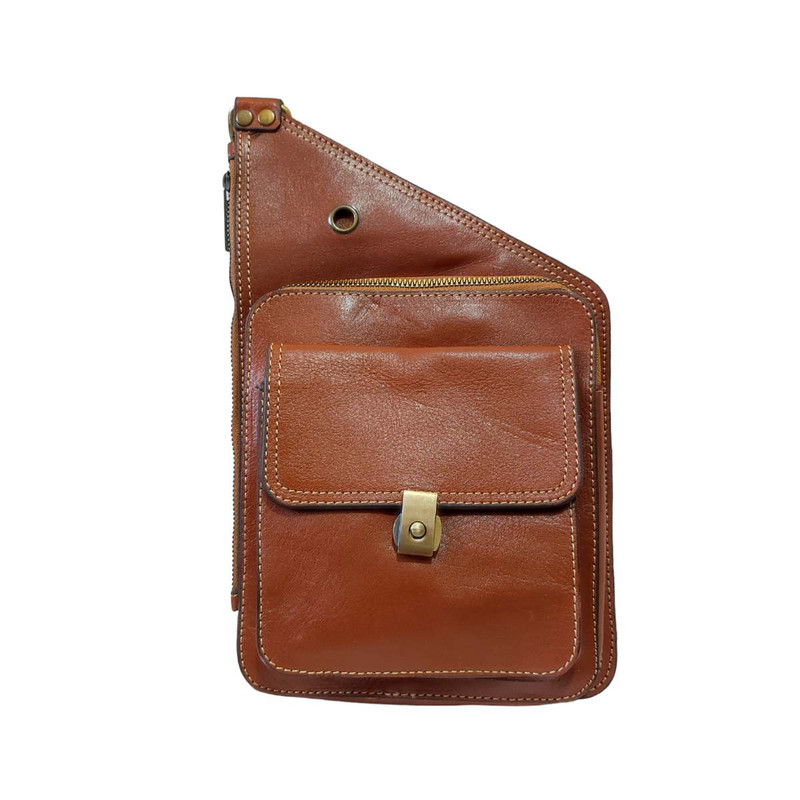 کیف کراس بادی مدل Fateh 118 از چرم طبیعی گاوی