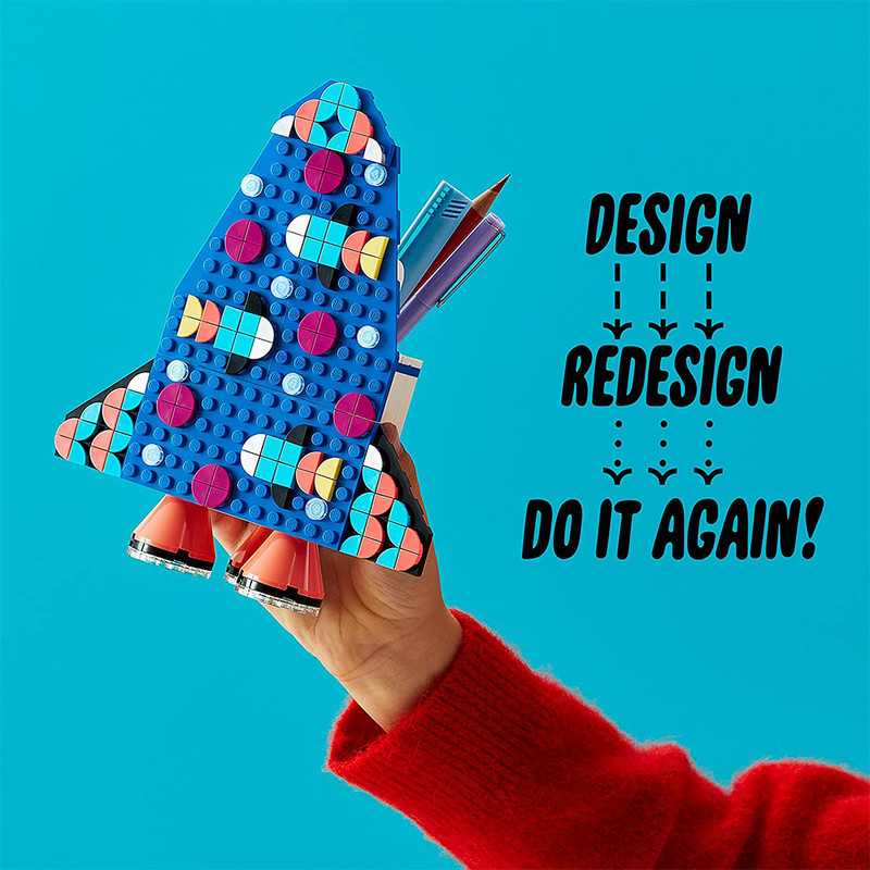 لگو DOTS مدل Pencil Holder کد 41936 طرح موشک - تصویر 9