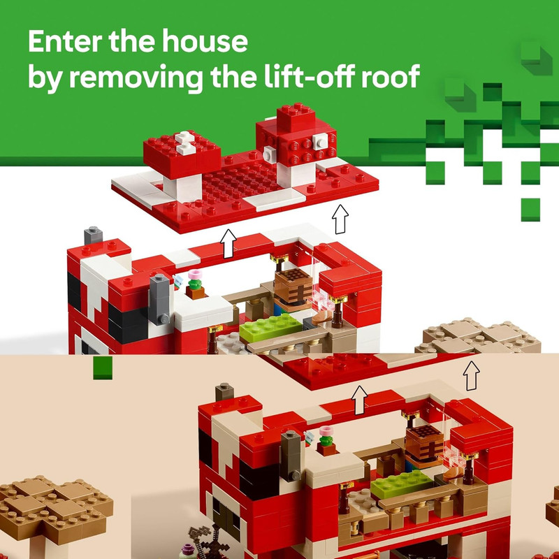 لگو Minecraft مدل The Mooshroom House کد 21270 - تصویر 6