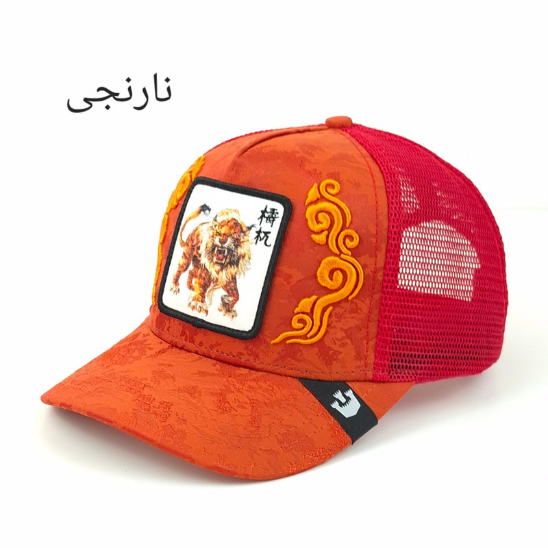 کلاه کپ گورین براز پشت‌تور طرح پانتیر خشمگین کد ۳۹۲۰، آرم گل‌دوزی و چرم مصنوعی - تصویر 4