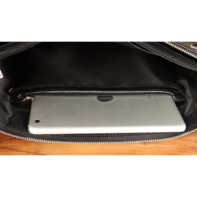 کیف دستی مردانه بیورا مدل DBB129 چرم طبیعی طرح لیزارد - تصویر 9