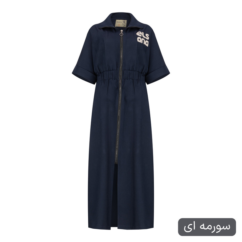 مانتو زیر زانو زنانه السانا مدل الانا کد 2625 - تصویر 8