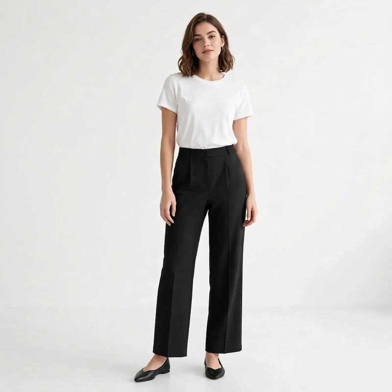 شلوار زنانه بگ مازراتی کمرکش قد 104 - تصویر 7