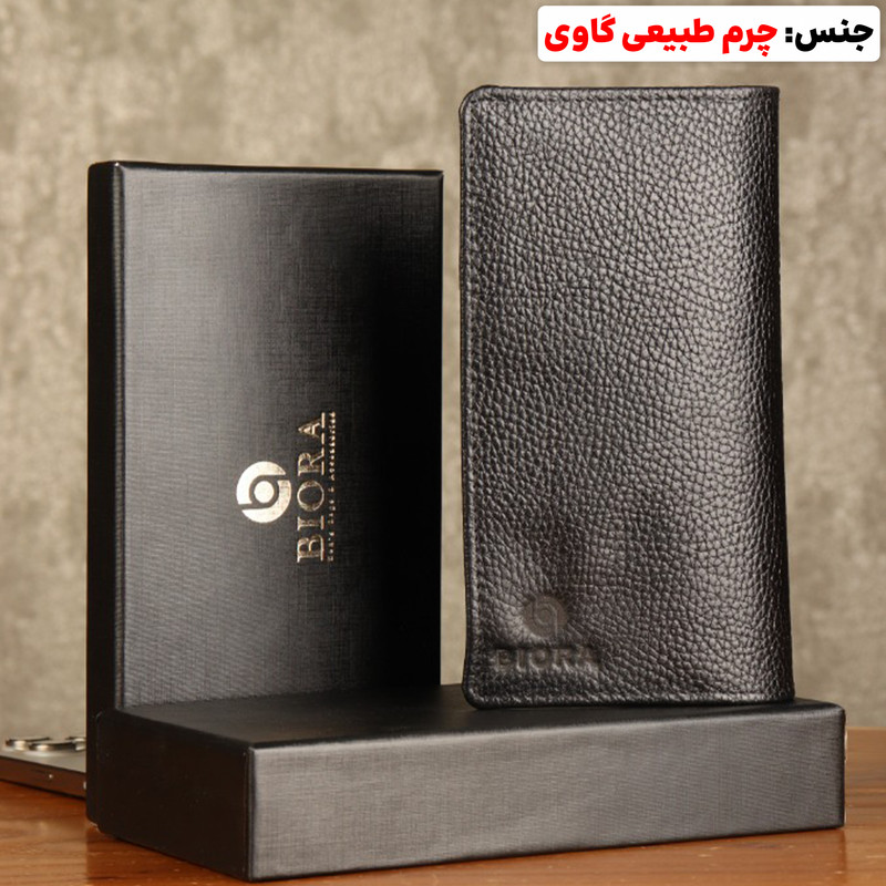 کیف پول مردانه بیورا مدل KPB05 چرم طبیعی فلوتر - تصویر 4