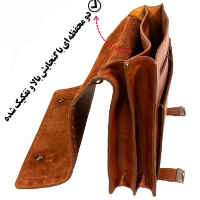 کیف اداری مردانه بوفالو کد ۲۰۰۳ چرم طبیعی - تصویر 2