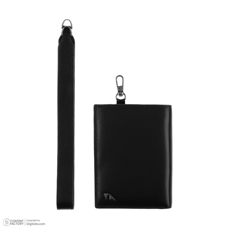 کیف پول چرم طبیعی مشهد مدل D5567-001-01 با بند دستی - تصویر 6