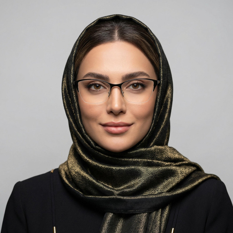 فریم عینک طبی نیم‌فریم زنانه ورساچه مدل 0VE1218-1344 سبک و شیک - تصویر 3