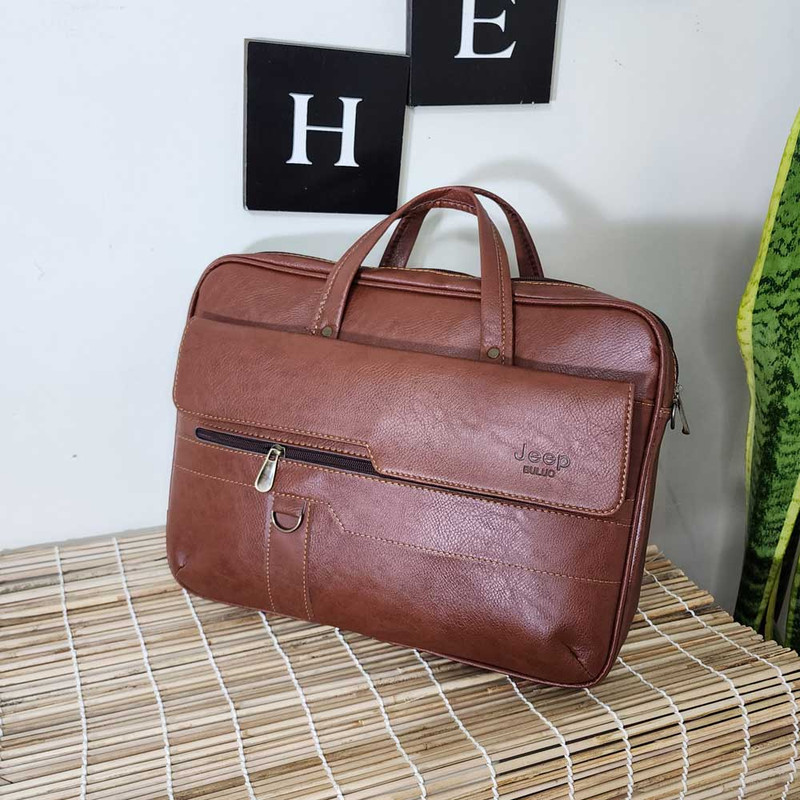 کیف اداری مردانه چرمی مدل منظم GD26 - تصویر 5