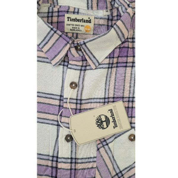 پیراهن مردانه آستین‌بلند چهارخانه برند تیمبرلند مدل FLANNEL-WH - تصویر 6