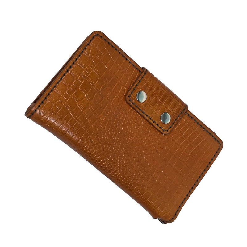 کیف پول دستی مهسا چرم طبیعی با محفظه مخصوص موبایل - تصویر 4