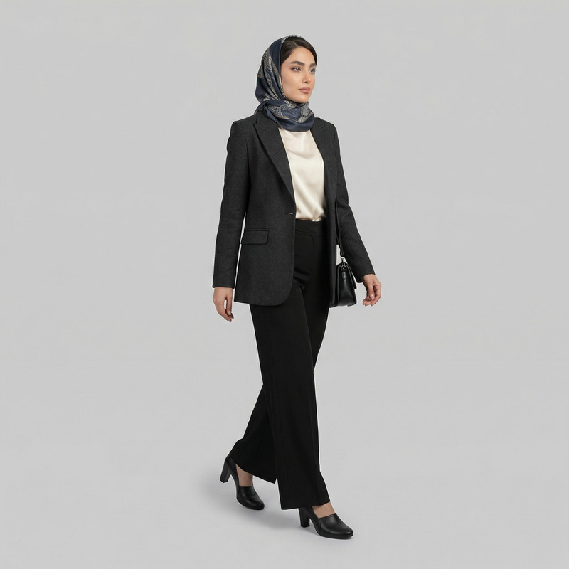 کفش پاشنه‌دار زنانه چرم وحید مدل سامنتا - تصویر 5