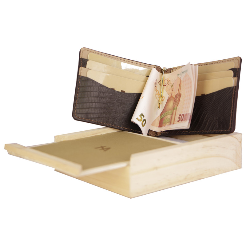 کیف پول مردانه L38 دو برگی با چیدمان هوشمند - تصویر 3