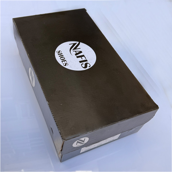 کفش پیاده روی مردانه نفیس چرم طبیعی عسلی بندی اسپرت - تصویر 5