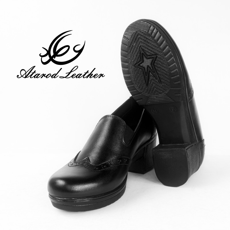 کفش زنانه چرم عطارد مدل طبی چرم گاوی - تصویر 7