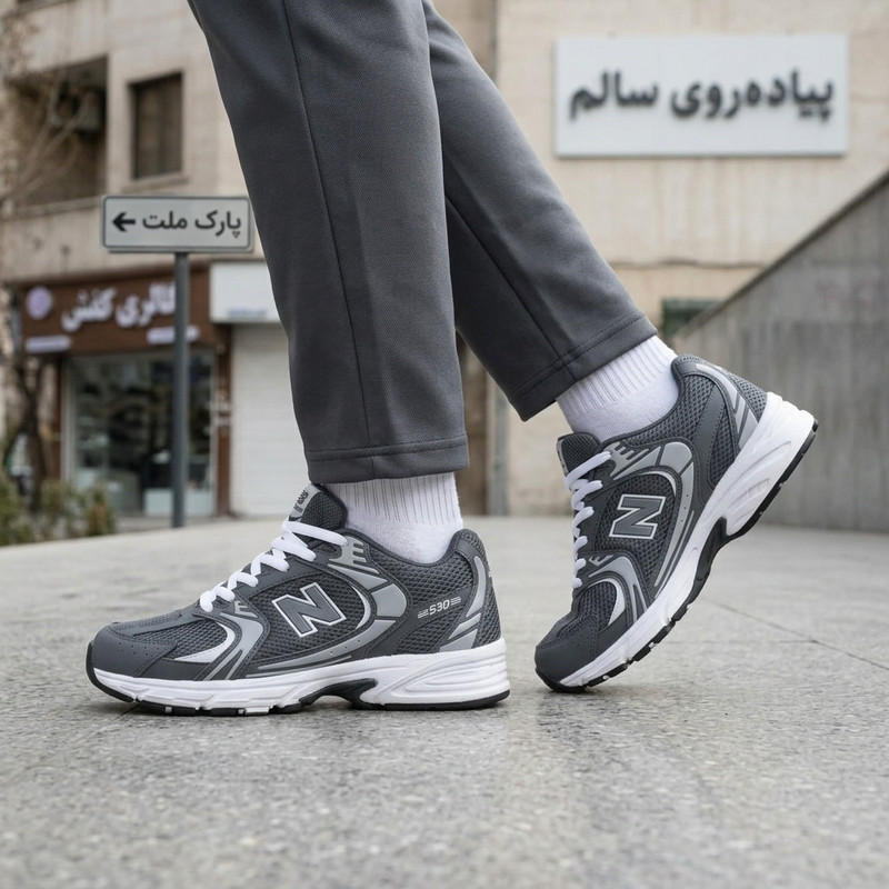 کفش پیاده‌روی مردانه مدل اسپرت N530 با زیره انعطاف‌پذیر و بندی تنظیم‌پذیر - تصویر 21