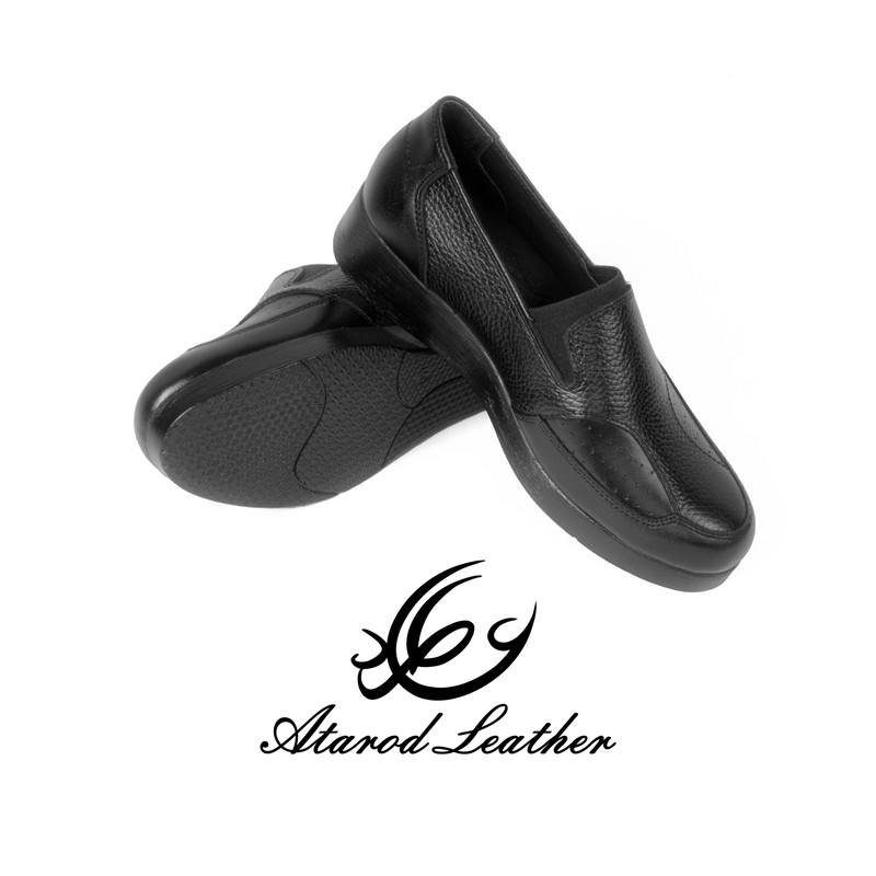 کفش زنانه طبی چرم عطارد مدل SH220 هالوکس والگوس چرم طبیعی - تصویر 7