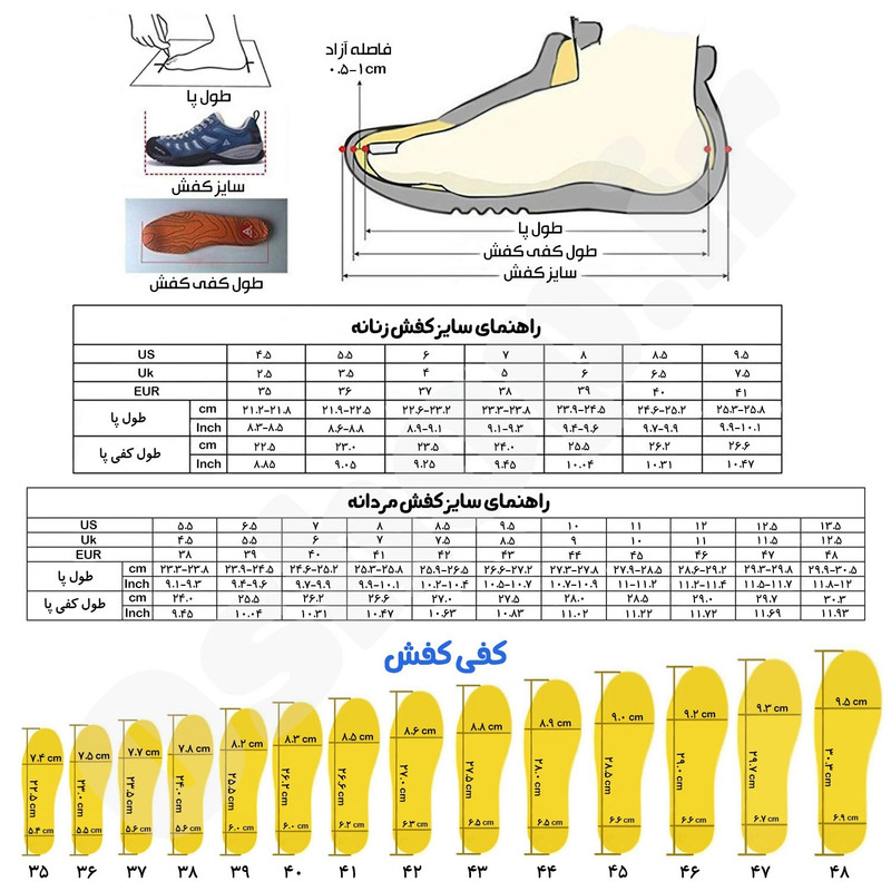 کفش طبیعت‌گردی و پیاده‌روی مردانه هامتو 240501A-2 - تصویر 3