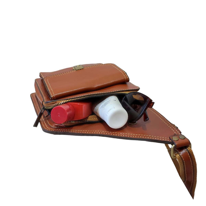 کیف کراس بادی مدل Fateh 118 از چرم طبیعی گاوی - تصویر 10