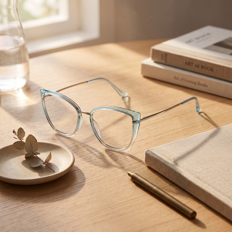 فریم عینک طبی زنانه گربه‌ای مدل WB605C352-P81 - تصویر 5