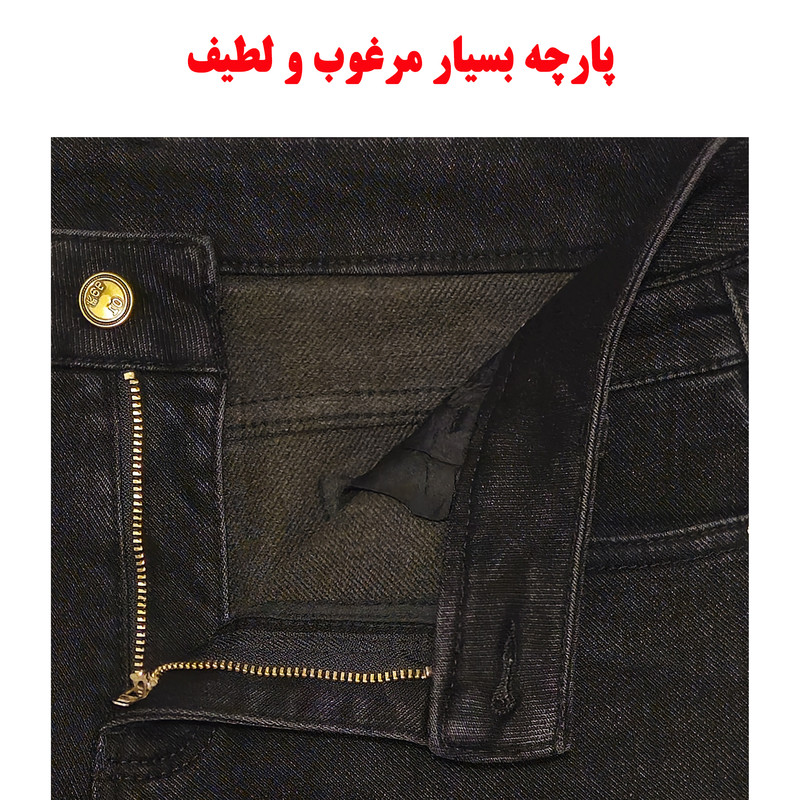 شلوار جین زنانه زمستانی مدل A366 لایه مخمل - تصویر 4
