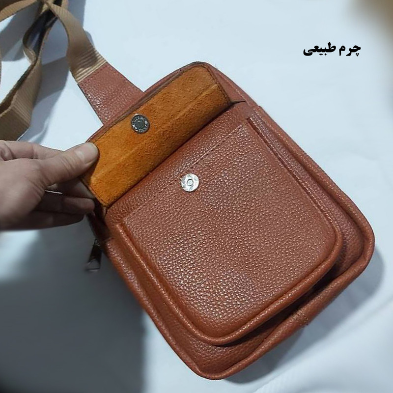 کیف کراس‌بادی مدل V-77 چرم طبیعی - تصویر 5