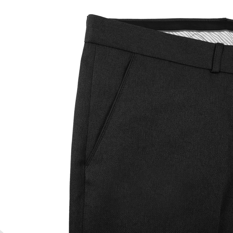 شلوار آزاد مردانه مدل فاستونی پارچه‌ای مشکی کد 3010 - تصویر 4
